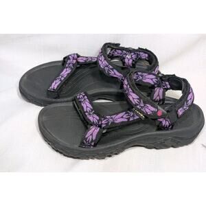 Teva Womens Hurricane Sport XLT Hiking Trail Sandals Sz 6 4176 Purple Black Gorp
